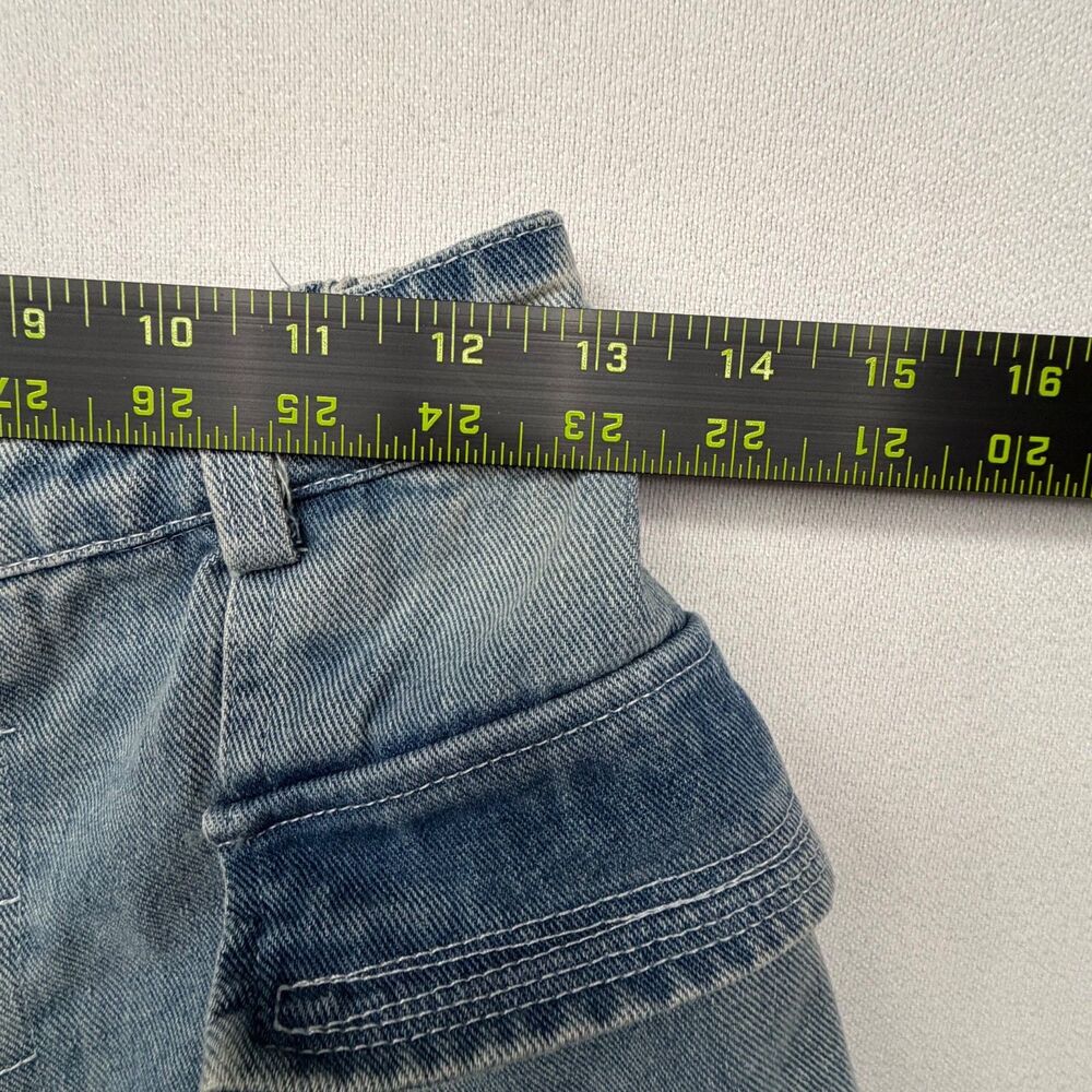 Rehab Lab Drop Crotch Jeans Womens Med Distressed Pockets - Picture 2 of 10
